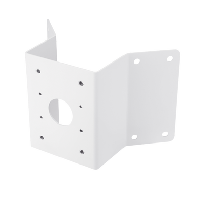 Adaptador de esquina compatible con montaje de pared SBP-300WM1, SBP-300WMW1 para domos fijos y PTZ Wisenet 