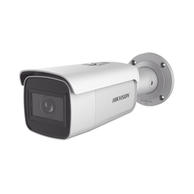 Bala IP 8 Megapixel (4K)/ Lente Mot. 2.8 a 12 mm / 60 mts IR EXIR /Exterior IP67 / IK10 /  WDR 120 dB / PoE / ACUSENSE (Evita Falsas Alarmas) / Entrada y Salida de Audio y Alarmas / MicroSD / ONVIF