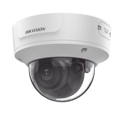 Domo IP 8 Megapixel / Lente Mot. 2.8 a 12 mm / 40 mts IR EXIR /Exterior IP67 / IK10 / WDR 120 dB / PoE / ACUSENSE (Evita Falsas Alarmas) / Entrada y Salida de Audio y Alarma / MicroSD / ONVIF