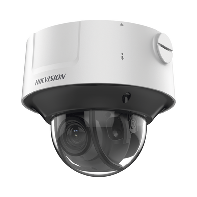 Domo IP 4 Megapixel / Lente Mot. 2.8 a 12 mm / Conteo de Personas / WDR 140 dB / 30 mts IR EXIR / DARKFIGHTER / Exterior IP67 / IK10 / Detección Facial / Búsqueda por Atributos / microSD