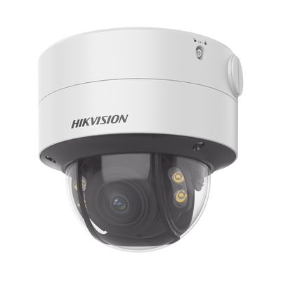 Domo IP 4 Megapixel / Imagen a Color 24/7 / Lente 3.6 - 9 mm / Luz Blanca 40 mts / WDR 130 dB / Exterior IP67 / IK10 / Captura Facial / Videoanaliticos (Filtro de Falsas Alarmas) / MicroSD