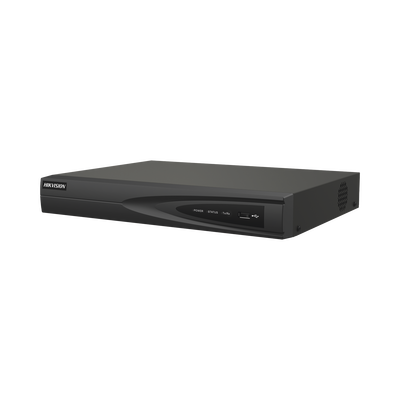 NVR 8 Megapixel (4K) (Compatible con Cámaras ACUSENSE) / 8 canales IP / 8 Puertos PoE+ / 1 Bahía de Disco Duro / Salida de Vídeo en 4K