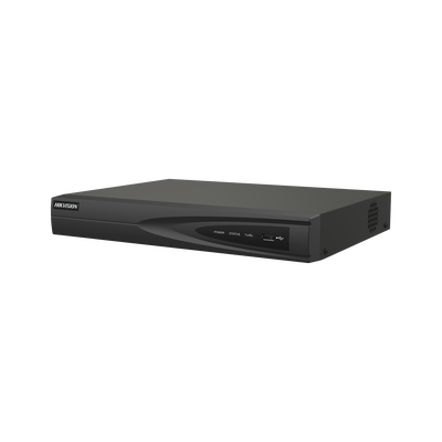 NVR 8 Megapixel (4K) (Compatible con Cámaras ACUSENSE) / 4 canales IP / 4 Puertos PoE+ / 1 Bahía de Disco Duro / Salida de Vídeo en 4K