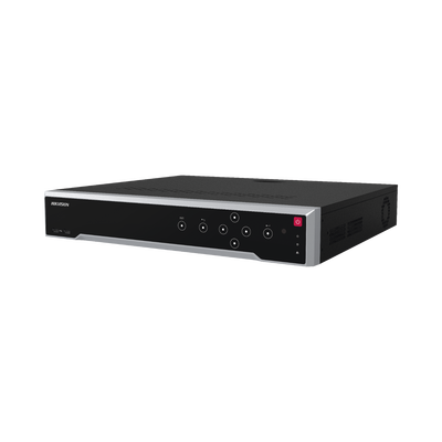 [Doble Poder de Decodificación] NVR 32 Megapixel (8K) / 32 Canales IP / 16 Puertos PoE+ / AcuSense / ANPR / Conteo de Personas / Heat Map / 4 Bahías de Disco Duro  / HDMI en 8K / Soporta POS / Alarm