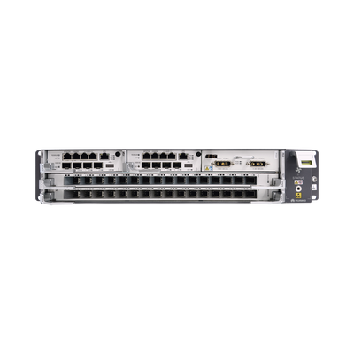 OLT GPON Carrier Class con 1 tarjeta de 16 puertos GPON, 2 ranuras, 1 Fuente de alimentación AC, 2 UR