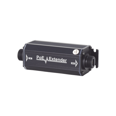 Extensor PoE Gigabit para 100 Metros / Interperie (IP66) / 1 Puerto de Entrada PoE / 1 Puerto de Salida PoE / Compatible con IEEE802.3af e IEEE802.3at / No Requiere Fuente de Alimentación Adicional /