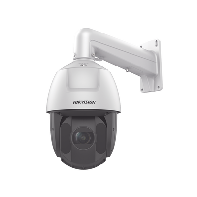 Domo PTZ IP 4 Megapixel / 25X Zoom / 150 mts IR / DARKFIGHTER / Exterior IP66 / WDR 120 dB / PoE+ / Entrada y Salida de Audio y Alarmas / MicroSD