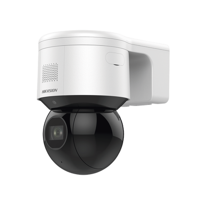 Domo PTZ IP 4 Megapixel / 4X Zoom Óptico / 50 mts IR EXIR / Luz Estroboscópica / Sirena Integrada / WDR 120 dB / PoE+ / IP66 / Ultra Baja Iluminación / Micrófono y Bocina Interconstruido / Micro S