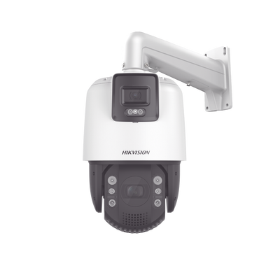 [TandemVu] Domo PTZ IP 4 Megapixel con Cámara Panoramica 4 Megapixel / 32X Zoom / 200 mts IR / IP66 / IK10  / WDR / Hi-PoE / Entrada-Salida de Audio y Alarma / Ultra Baja Iluminación / MicroSD