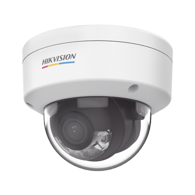 Domo IP 4 Megapixel / ACUSENSE Lite (Detección de Movimiento en Humanos y Vehículos) / Lente 2.8 mm / Luz Blanca 30 mts / Exterior IP67 / IK08 / Micrófono Integrado / WDR 120 dB / PoE / MicroSD