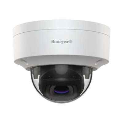 Domo IP 5 Megapíxeles / Lente 2.8 mm / 30 mts IR / NDAA / ONVIF / Exterior IP66 / Antivandálica IK10 / H.265 / PoE / WDR 120 dB / HLC / Serie 30 / Honeywell Security