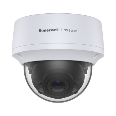 Domo IP 5 Megapixel / Lente Mot. 2.7 a 13.5 mm / 50 mts IR / NDAA / ONVIF / Exterior IP67 / IK10 / H.265 / IA (Filtro de Humanos y Vehiculos) / Merodeo / Conteo de Personas / PoE / Audio y Alarmas I/O