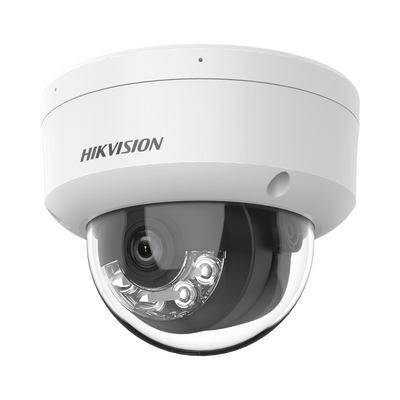 Domo IP 8 Megapixel (4K) / Lente 2.8 mm / Dual Light (30 mts IR + 20 mts Luz Blanca) / Micrófono Integrado / IK08 / ACUSENSE Lite / Exterior IP67 / H.265 / PoE / ONVIF 