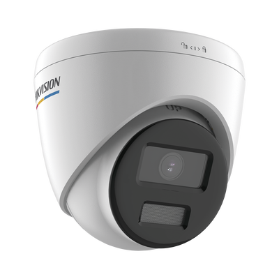 Turret IP 2 Megapixel / Imagen a Color 24/7 / PoE / Lente 2.8 mm / Luz Blanca 30 mts / Exterior IP67 / dWDR /  ColorVu / H.265+ / ONVIF 