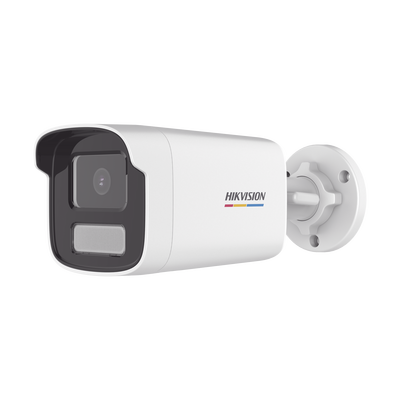 Bala IP 4 Megapixel / ACUSENSE Lite (Detección de Movimiento en Humanos y Vehículos) / Lente 4 mm / Imagen a Color 24/7 / Luz Blanca 50 mts / Exterior IP67 / WDR 120 dB / PoE / Onvif 