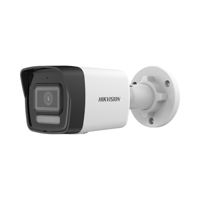 Bala IP 8 Megapixel (4K) / Lente 2.8 mm / Dual Light (30 mts IR + 20 mts Luz Blanca) / Micrófono Integrado / ACUSENSE Lite / Exterior IP67 / H.265 / PoE / ONVIF / Micro SD