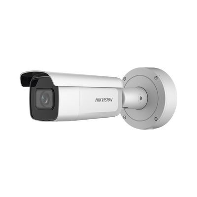 Bala IP 8 Megapixel (4K) / Lente Mot. 2.7 a 13.5 mm / 60 mts IR EXIR / Videoanaliticos / AcuSense / DarkFighter / Exterior IP66 / IK10 / WDR 120 dB / PoE+ / Entrada y salida de Audio y Alarmas