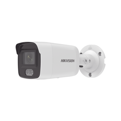 Bullet IP 4 Megapixel / Imagen a Color 24/7 / Lente 2.8 mm / Luz Blanca 40 mts / Micrófono Integrado / WDR 130 dB / Exterior IP67 / Captura Facial / Videoanaliticos (Filtro de Falsas Alarmas) / Metal