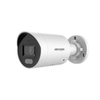 [ PROTECCIÓN ACTIVA ] Bala IP 4 Megapixel / Imagen a Color 24/7 / PoE / Lente 2.8 mm / Luz Blanca 40 mts / Exterior IP67 / Luz Intermitente y Alerta de Audio / Videoanaliticos (Filtro de Falsas Alarm