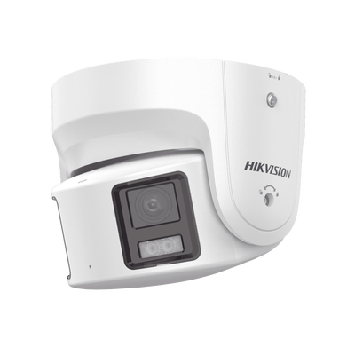 [ PROTECCIÓN ACTIVA ] Turret IP Panorámica 8 Megapixel / 180° / Imagen a Color 24/7 / PoE / WDR 130° / IP67 / ACUSENSE / Protección Activa (Luz Estroboscópica y Alarma Audible) / MicroSD