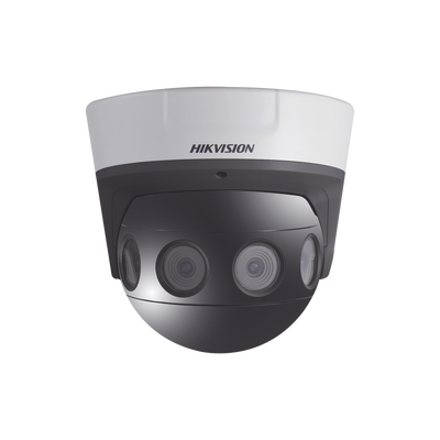 PanoVu Series / Vista Panorámica 180° / 8 Megapixel en Total / 4 Lentes 2.8 mm (2 Megapixel) / 20 mts IR EXIR / Exterior IP67 / IK10 / 12 Vcc / PoE+ / MicroSD