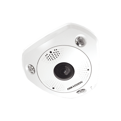 Fisheye IP 12 Megapixel / DEWARPING / Lente IMMERVISION / 180° - 360° / WDR 120 dB / Heat Map / Exterior IP67 / IK10 / Entrada y Salida de Audio y Alarma / Múltiples Vistas / microSD