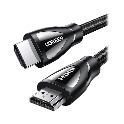 Cable HDMI 2.1 de Nylon Trenzado / 3 Metros / 8K@60Hz/4K@120Hz / eARC (Canal de Retorno de Audio / HDR10+ / VVR / HEC (Canal Ethernet HDMI) / ALLM / 3D / Dolby Atmos / Dolby Visión / 48 Gbps / Mayor 