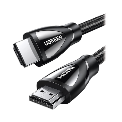 Cable HDMI 2.1 de Nylon Trenzado / 1 Metro / 8K@60Hz/4K@120Hz / eARC (Canal de Retorno de Audio / HDR10+ / VVR / HEC (Canal Ethernet HDMI) / ALLM / 3D / Dolby Atmos / Dolby Visión / 48 Gbps / Mayor D